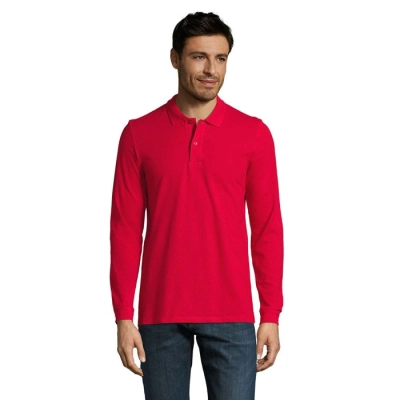 PERFECT LSL MEN - PERFECT MEN LSL POLO 180g - Kolor Czerwony