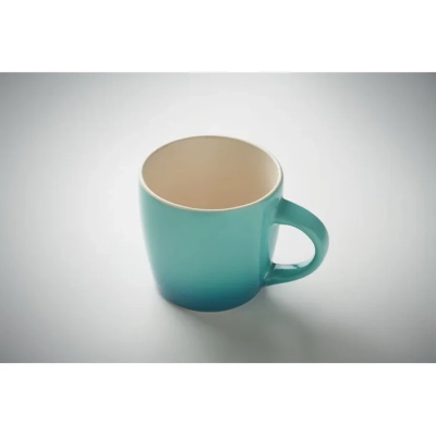 PEZE - Kubek ceramiczny 300ml - Kolor Turkusowy