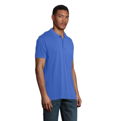 PLANET MEN - polo 170g - Kolor Niebieski