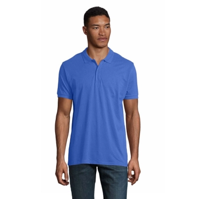 PLANET MEN - polo 170g - Kolor Niebieski