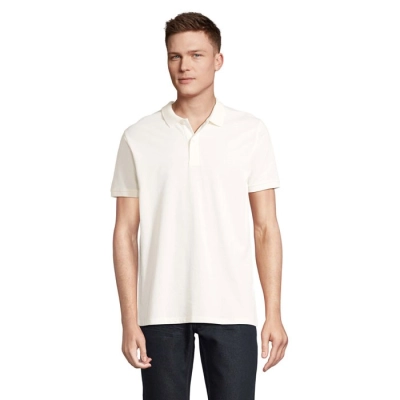 PLANET MEN - polo 170g - Kolor Off-White