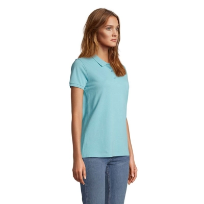 PLANET WOMEN - polo 170g - Kolor Pool Blue