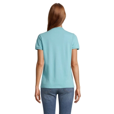 PLANET WOMEN - polo 170g - Kolor Pool Blue