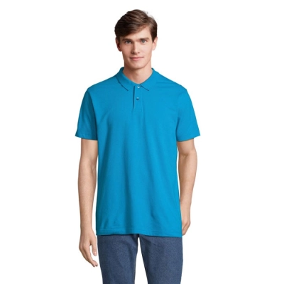 PULSE - UNISEX POLO - Kolor Aqua