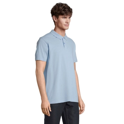 PULSE - UNISEX POLO - Kolor Sky Blue Pique