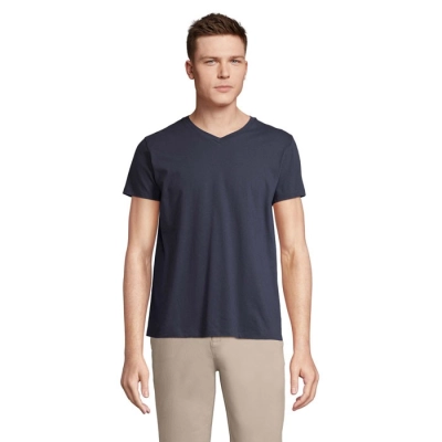 REGENT V - V-NECK T-SHIRT - Kolor French Navy
