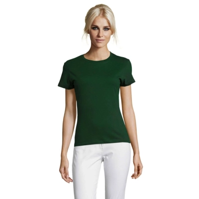 REGENT WOMEN - REGENT Damski T-Shirt 150g - Kolor Ciemno-Zielony