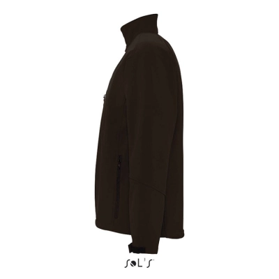 RELAX - Męski softshell 340g - Kolor Dark Chocolate