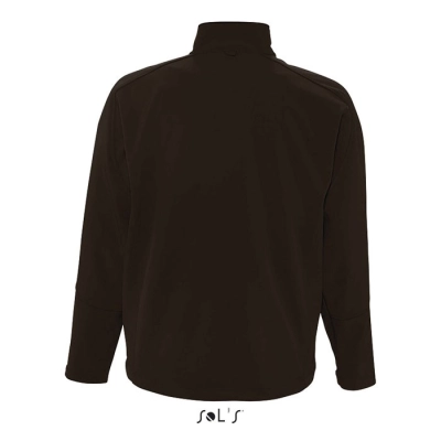 RELAX - Męski softshell 340g - Kolor Dark Chocolate