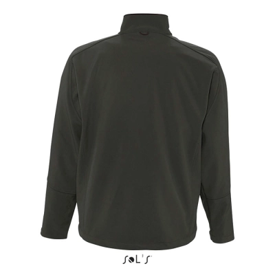 RELAX - Męski softshell 340g - Kolor Szarość Węgla Drzewnego