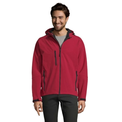REPLAY MEN - REPLAY męski softshell 340 - Kolor Pepper Red