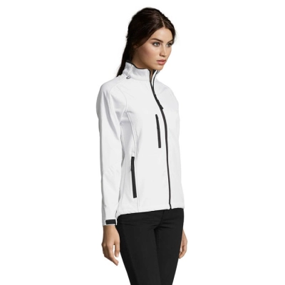 ROXY - Damski softshell 340g - Kolor Bialy