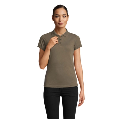 PRIME WOMEN - PRIME Damskie POLO 200g - Kolor Army