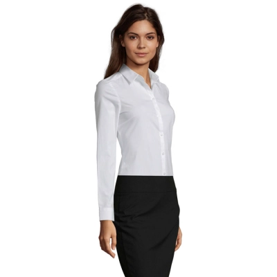 BLAKE WOMEN - STRETCH SHIRT - Kolor Bialy