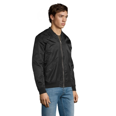 REBEL - UNISEX FASHION BOMBER - Kolor Czarny