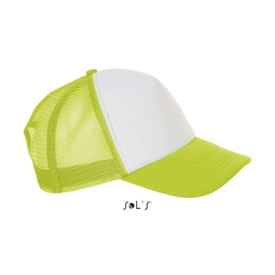 BUBBLE - CAP POLYESTER - Kolor White/Neon Green