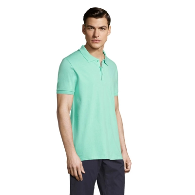 PHOENIX MEN - PHOENIX Męskie polo 220g - Kolor Menta