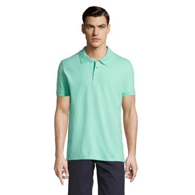 PHOENIX MEN - PHOENIX Męskie polo 220g - Kolor Menta