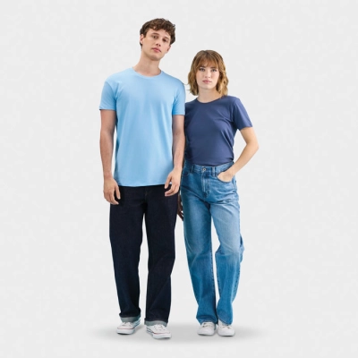 REGENT WOMEN - REGENT Damski T-Shirt 150g - Kolor Denim