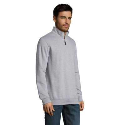STAN - Bluza z kołnierzem STAN 260 - Kolor Szary Melanż 2
