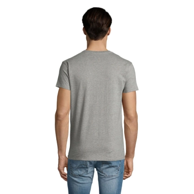 IMPERIAL V MEN - IMPERIAL Męski V T-shirt -WH-3XL - Kolor Szary Melanż