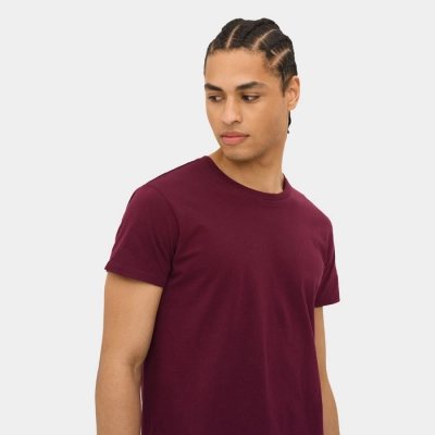 PIONEER MEN - Koszulka męska PIONEER 175g - Kolor Burgundy