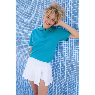PITCHER - UNISEX POLO - Kolor Pool Blue