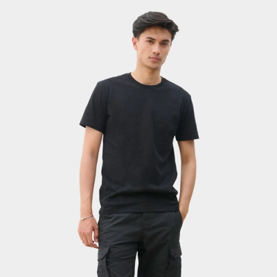 EXPLORER - T-shirt Unisex - Kolor Czarny Z Recyklingu