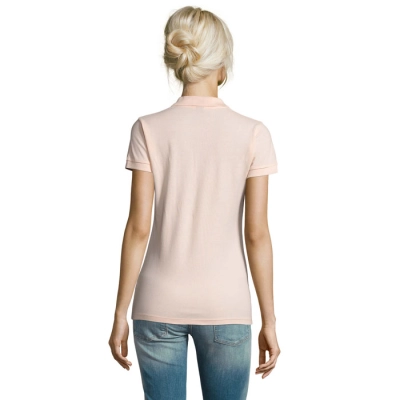 PERFECT WOMEN - PERFECT Damskie POLO 180g - Kolor Kremowy Róż