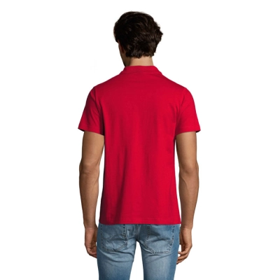 PRESCOTT MEN - POLO SHIRT 170 - Kolor Czerwony