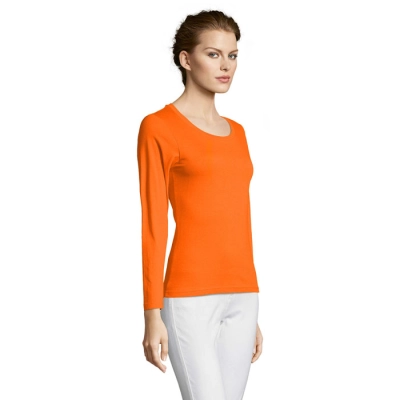 MAJESTIC - Damski T-SHIRT 150g - Kolor Pomaranczowy