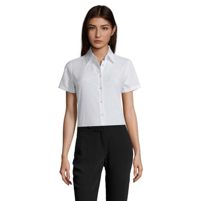ELITE - WOMEN'S SHIRT OXFORD - Kolor Bialy