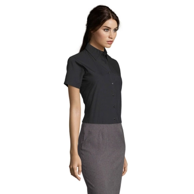 ESCAPE - POPLIN WOMEN SHIRT - Kolor Czarny