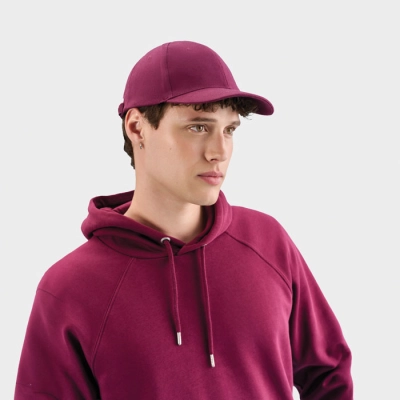BUFFALO - SIX PANEL CAP - Kolor Burgundy