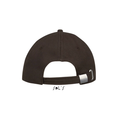 BUFFALO - SIX PANEL CAP - Kolor Chocolate/Beige