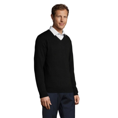 GALAXY MEN - V-NECK SWEATER - Kolor Czarny