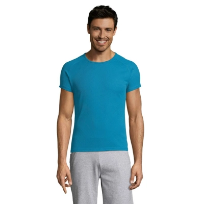 SPORTY - Koszulka męska SPORTY - Kolor Aqua