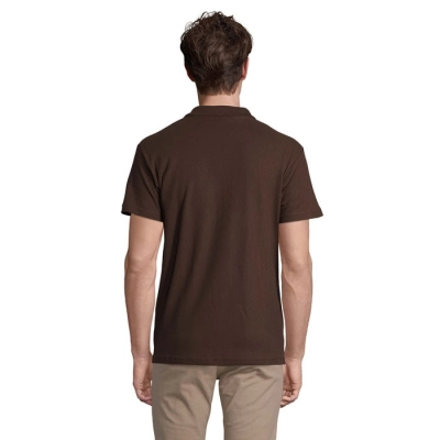 SPRING II - MEN Polo 210g - Kolor Chocolate