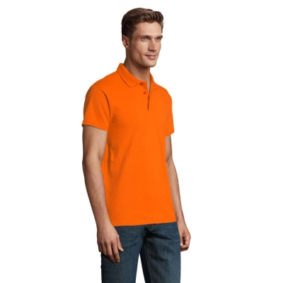 SPRING II - MEN Polo 210g - Kolor Pomaranczowy