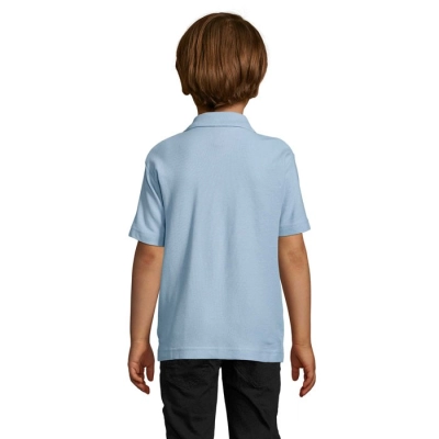 SUMMER II KIDS - Polo 170g - Kolor Sky Blue Pique