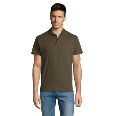 SUMMER II - MEN polo 170g - Kolor Army