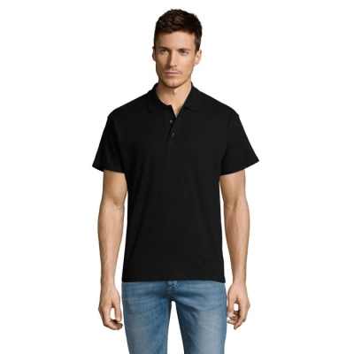 SUMMER II - MEN polo 170g - Kolor Czarny