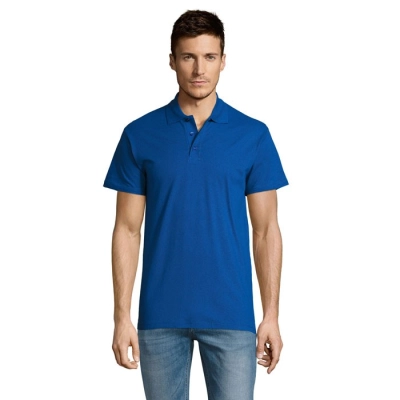 SUMMER II - MEN polo 170g - Kolor Niebieski