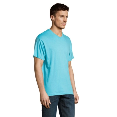 VICTORY - Męski T-SHIRT 150g - Kolor Niebieski Atol