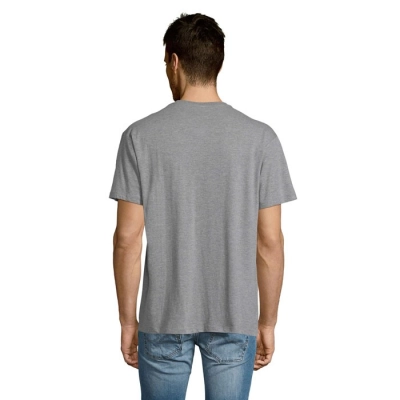 VICTORY - Męski T-SHIRT 150g - Kolor Szary Melanż