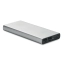 Power bank 10000 mAh kolor srebrny
