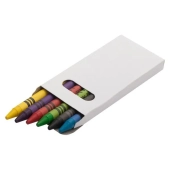 Zestaw kredek woskowych 8 cm  - kolor biały