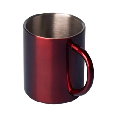 Kubek stalowy Stalwart 240 ml - czerwony
