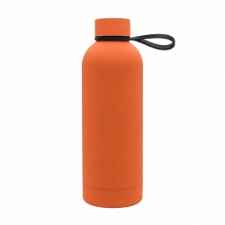 Butelka termiczna z uchwytem Mendoza Duo 500 ml, pomarańczowy