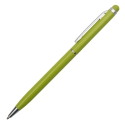 Długopis aluminiowy Touch Tip  - kolor jasnozielony